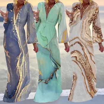 Ramadanas Eid Abaja Spausdinti Maxi Suknelė Boho Etninis Geometrinis Kimono Megztinis Mujer Kaftan Hijab Musulmonų Jilbab Caftan Turkijos Islamas