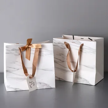 marmuro dovanų maišeliai su rankenomis Drabužių Parduotuvių Pakuotės, boite dragees de mariage vestuvių dekoravimas коробка картон