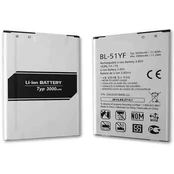 GTF Informaciją apie NAUJUS 3000mAh baterija BL-51YF Baterija LG G4 H810 H811 LS991 VS986 US991 Stylo