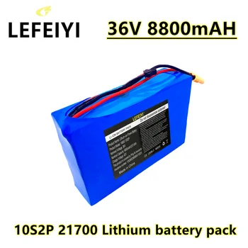 LEFEIYI 10S2P 36V 8.8 Ah 21700 Ličio Jonų Baterijos Paketas, Skirtas Motoroleris, Ebike(XT60 SM 2P Plug)