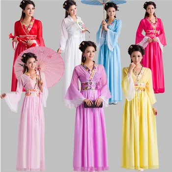 Naujas Tradiciniai Moterų Drabužiai Kinų Pasakų Senovės Kostiumas Vaikams Kinijos Liaudies Suknelė Tang Dinastijos Balta Hanfu Keteros Manto G.
