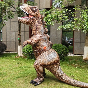 Suaugusiųjų T-rex Pripučiami Kostiumai Helovyno Cosplay Dinozaurų Disfraz Puras Talismanas Dryžuotas Vaidmenį Vaidina Apranga Vyras Moteris