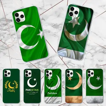 Pakistano vėliavą, Telefono dėklas Skaidri minkšta iphone 12 11 13 7 8 6 s plus x xs xr pro max mini