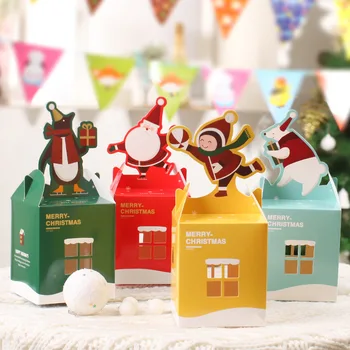 animacinių filmų dovana Kalėdų, Vestuvių, saldainiai, vaisių dėžutės spalvinga kalėdų langelį kalėdų išvakarėse 