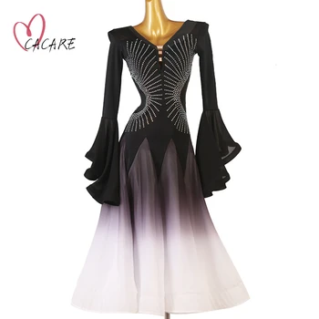 CACARE Pritaikyti Sportinių Šokių Konkursas Suknelės Valsas Suknelė Standartinių Šokių Suknelės Elegantiškas Flamenko Kostiumų D1239 Didelis Hem