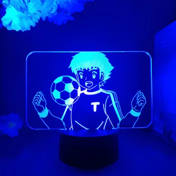 Captain Tsubasa Chesting LED Futbolo Anime Lempos Vaikai Vaikų Kalėdos Gimtadienio Dovana naktinė lempa Naktiniai Šviestuvai Miegamajame