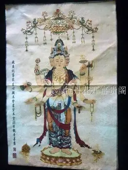 Kinijos kolekcijos Thangka siuvinėjimo Goddess of mercy schema