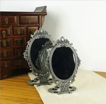 3X didinamąjį derliaus dukart veido sudedamas stalas desktop vintage veidrodis decoratif veidrodžiai home didelis mirrorJ062