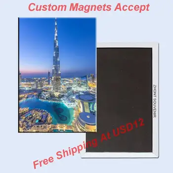 Stačiakampis, Standus Magnetai ,jungtiniai Arabų emyratai/jungtiniai arabų emyratai Dubajus Ha Farley bokštas Metalo Šaldytuvas Magnetas 5599 Kelionių Suvenyrai
