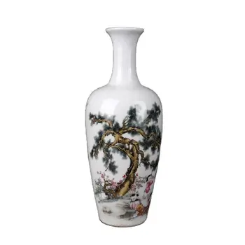 Kinija Jingdezhen porceliano pastelinių Sanyang Kaitai modelį ilgu kaklu butelis