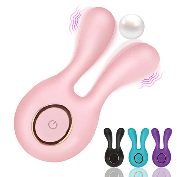 Spenelių Dual Stimuliatorius 12 Vibracijos Rūšių Triušių Penis Vibratorius G Spot-Klitorio Massager Moterų Suaugusi Masturbators