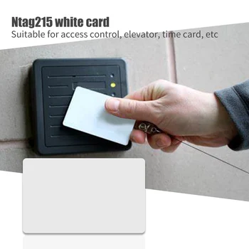 100vnt Perrašomieji Tuščią PVC Ntag215 NFC Korteles Tagmo Amiibo Žaidimai Visą NFC Įjungtas Telefono Prietaisai, Prieigos Kontrolės Kortelės