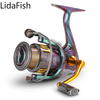 Lidafish 1000 2000 Verpimo Žvejybos Ritės 5.2:1 Didelės Spartos 12KG Max Drag Power Žvejybos Ritės Bass Lydekų, Karpių Žvejyba