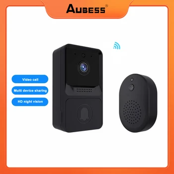 Belaidžio Smart Vandeniui Doorbell 720P Vaizdo Durų Bell Kameros Su vaizdo Kamera Naktinio Matymo Namų Apsaugos Signalizacijos Mygtuką Skambinti