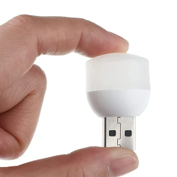 Mini USB Naktį Šviesos Plug-in USB LED Žibintai 6500K 3000K Kietas Šiltai Balta Šviesos Atmosfera Spinta Laiptų Sienos, Šviesą Koridoriuje
