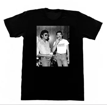 Naujausias 2021 Vyrų Mados Print T-Shirt Vyrams Vasaros Stiliaus Michael Jackson & Freddie Mercury Marškinėliai Pop Lgbt Juokinga, Print T-Shirt