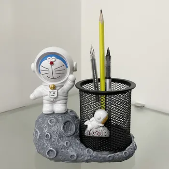 [VIP] Anime Dora emon Kosmoso Vyras Rašiklio laikiklis Pav Katė Astronautas pen konteinerių Dervos statula modelio Namus papuošalai Papuošalai dovana