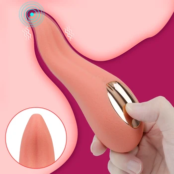 Klitorio Stimuliatorius Klitorio Kalba Lyžis Minkšto Silikono Vibratorius G Spot Vibratorius su 10 Vibracijos Režimą Nešiojamų Moterims