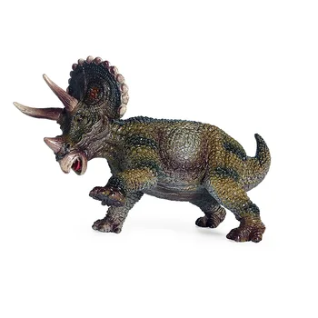 Modeliavimas Juros periodo dinozaurų žaislai Crolla Ceratosaurus Triceratopsas kietas dinozaurų gyvūnų modelio plastiko papuošalai