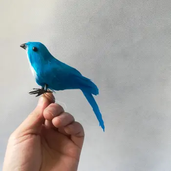 realiame gyvenime Paukščių plunksnų paukštis modelis apie 12cm, mažų paukščių sodo puošmena žaislą dovanų h1457