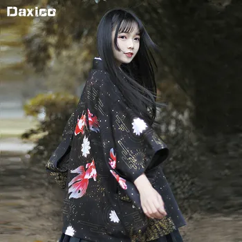 Yukata Moterų Kimono Megztinis Marškinėliai Harajuku Kawaii Stiliaus Kimonos Žmogus Vasaros Japonijos Streetwear Kinų Stiliaus Hanfu Kostiumas