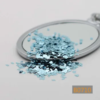 Naujas Mados gražus diamond nagų gabalas blizgantis blizgučiai dekoravimo priemonės, vandens mėlyna Pakuotas B0710