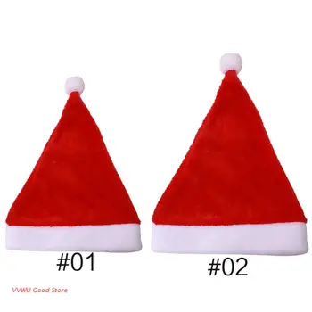 Minkštas Kalėdų Skrybėlę Kalėdų Šalis Skrybėlę Pliušinis Santa Hat Navidads Rekvizitai Naujųjų Metų Storio Kalėdų Skrybėlę Suaugusiems Vaikams