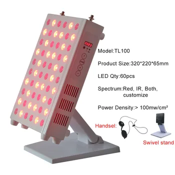 Raudona Netoli Infraraudonųjų spindulių LED Šviesos Terapija 660nm 850nm TL100 Laiką skaičiuoja ekranas Anti-senėjimo ir Skausmas