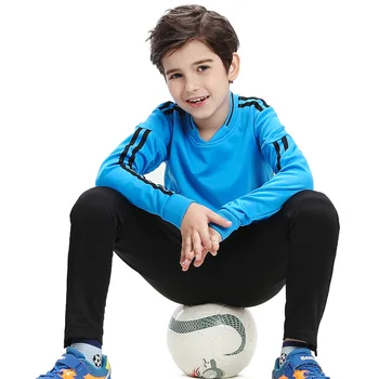 Vaikų Futbolo Mokymo Tiktų Vaikams Ilgomis Rankovėmis Kostiumas Rudens-Žiemos Vyrų Futbolo Komandos Sporto Rinkinį Veikia Sportiniai Kostiumai Sportiniai