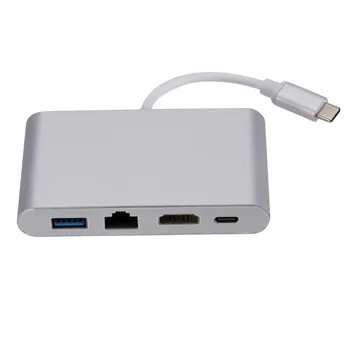 C tipo Su RJ45 Ethernet HDMI suderinamus Įkrovimo Nešiojamų Dock for Macbook Paviršiaus 