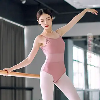 2022 baleto šokių triko moterų gimnastika leotard petnešos praktikos bodysuit mergina baleto kostiumai jogos praktikos pavyzdžiu