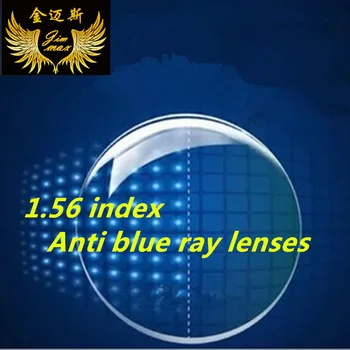 1.56 kovos su blue ray trumparegystė receptą, akinių lęšiai, stabdžių scrach uv400 apsauga trumpo žvilgsnio kokybės plonas cr39 akinių lęšių