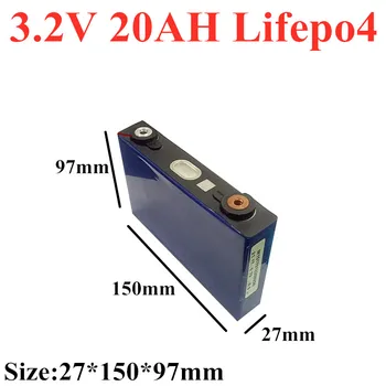 Įkrovimo Lifepo4 3.2 V 20AH didelis skaičius ličio baterija langelį 24V 48V 60V Lifepo4 Baterija 