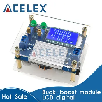 Buck-boost modulis nuolatinės įtampos nuolatinės srovės LCD skaitmeninis ekranas įtampos ammeter reguliuojamas spardytis padidinti 4X