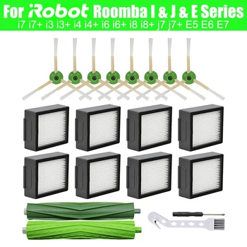 Atsarginės Dalys Irobot Roomba I3 I4 I6 I7 I8 J7 E5 E6 E7 Robotas Dulkių siurblys, Pagrindinis Šepetys Šoninis Šepetys HEPA Filtras